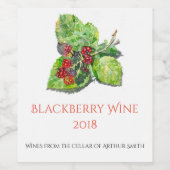 BlackBerry Wijn Etiket (Enkel label)