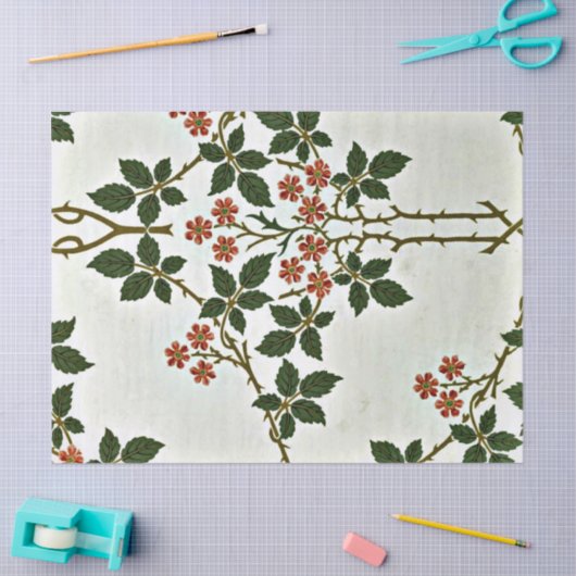 Blackberry, William Morris patroon, Tissuepapier (Craft)