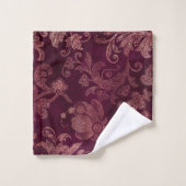 Blackberry Wine Patroon Bad Handdoek (Wasdoekje)