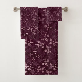 Blackberry Wine Patroon Bad Handdoek