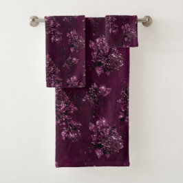 Blackberry Wine Patroon Bad Handdoek