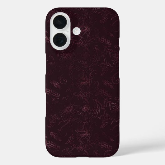 Blackberry Wine Patroon Case-Mate iPhone Case (Achterkant)