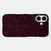 Blackberry Wine Patroon Case-Mate iPhone Case (Achterkant (horizontaal))