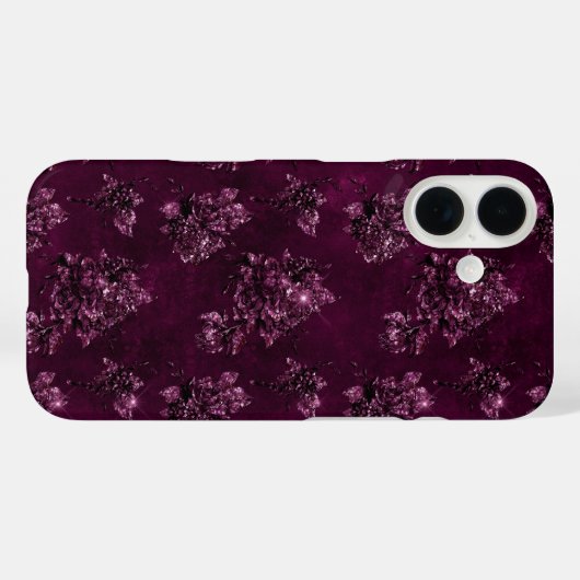 Blackberry Wine Patroon Case-Mate iPhone Case (Achterkant (horizontaal))