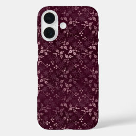 Blackberry Wine Patroon iPhone 16 Hoesje