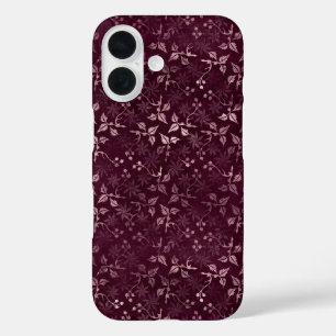 Blackberry Wine Patroon iPhone 16 Hoesje