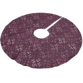Blackberry Wine Patroon Kerstboom Rok (Gekanteld)