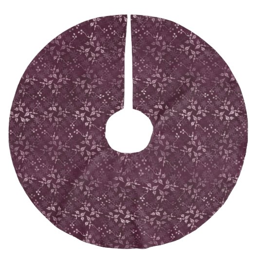 Blackberry Wine Patroon Kerstboom Rok (Voorkant)