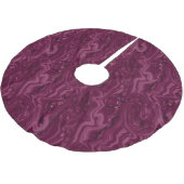 Blackberry Wine Patroon Kerstboom Rok (Gekanteld)