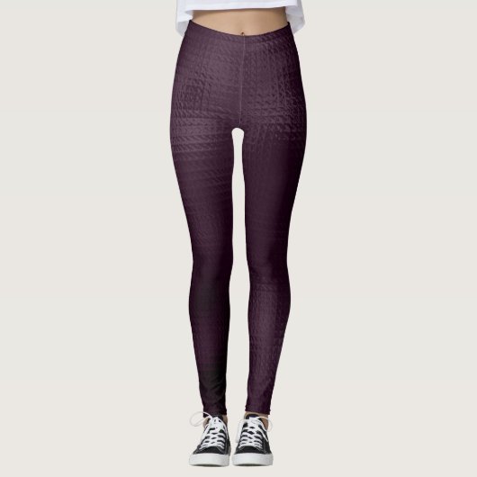 Blackberry Wine Patroon Leggings (Voorkant)