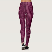 Blackberry Wine Patroon  Leggings (Achterkant)