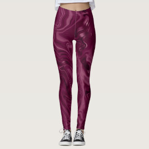 Blackberry Wine Patroon  Leggings