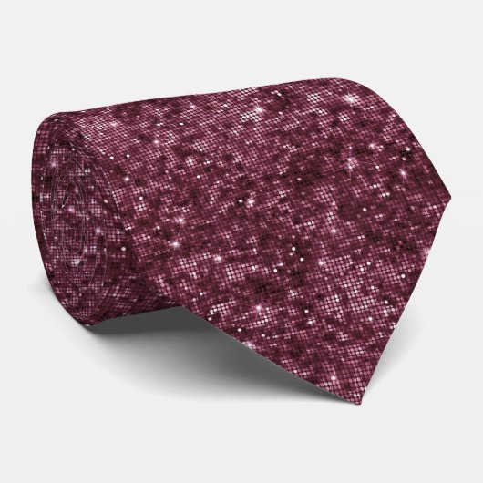 Blackberry Wine Patroon  Stropdas (Opgerold)