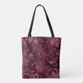 Blackberry Wine Patroon Tote Bag (Achterkant)