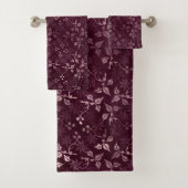 Blackberry Wine Pattern Bad Handdoek (Insitu)