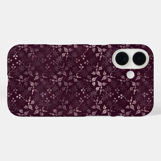 Blackberry Wine Pattern Case-Mate iPhone Case (Achterkant (horizontaal))