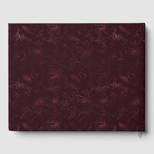 Blackberry Wine Pattern  Gastenboek (Achterkant)