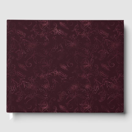 Blackberry Wine Pattern  Gastenboek (Voorkant)