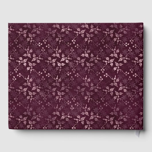 Blackberry Wine Pattern Gastenboek (Achterkant)