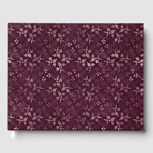 Blackberry Wine Pattern Gastenboek (Voorkant)
