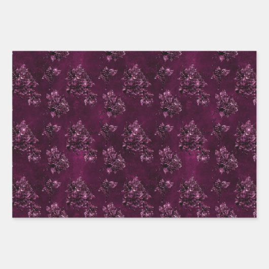 Blackberry Wine Pattern  Inpakpapier Vel (Voorkant)