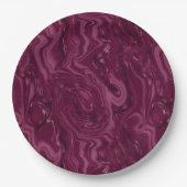 Blackberry Wine Pattern  Papieren Bordje (Voorkant)