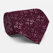 Blackberry Wine Pattern  Stropdas (Opgerold)