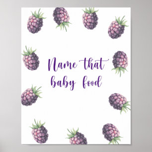 Blackberry's - noem dat baby voedsel poster