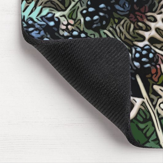 Blackberry's op de wijnstok muismat (Hoek)