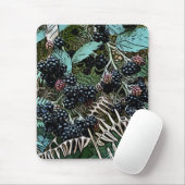 Blackberry's op de wijnstok muismat (Met muis)