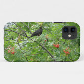 Blackbird and Berries iPhone 5 Hoesje (Achterkant (horizontaal))