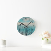 Blackbird and Clouds Ronde Klok (Huis)