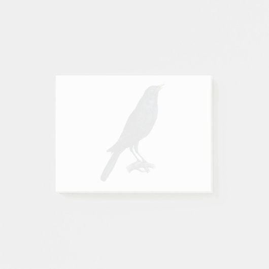  Blackbird Crow Illustratie Post-it® Notes (Voorkant)