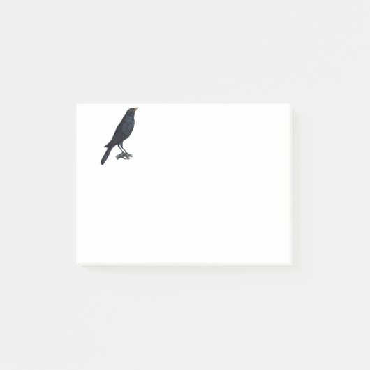  Blackbird Crow Illustratie Post-it® Notes (Voorkant)