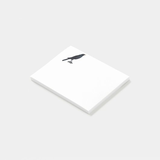  Blackbird Crow Illustratie Post-it® Notes (Schuin)