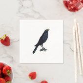 Blackbird Crow Illustratie Servetten (Insitu)