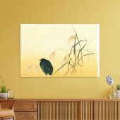 Blackbird, Edo Period Canvas Afdruk (Insitu (Woonkamer))
