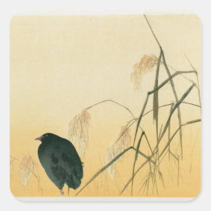 Blackbird, Edo Period Vierkante Sticker