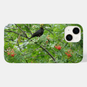 Blackbird en Berries Case-Mate iPhone Case (Achterkant (horizontaal))