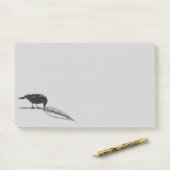 Blackbird Feather Pen Raven Post-it Notes (Op bureau)