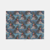 Blackbird Flies Fleece Deken (Voorkant (Horizontaal))