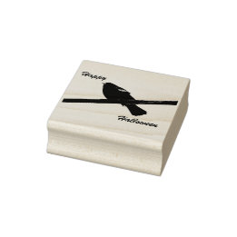 Blackbird Happy Halloween Rubberstempel