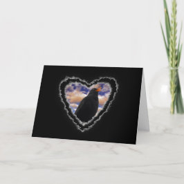 Blackbird Hart Valentijn Romance Liefde Kaart