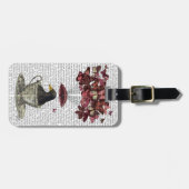 Blackbird in Teacup Bagagelabel (Voorkant horizontaal)