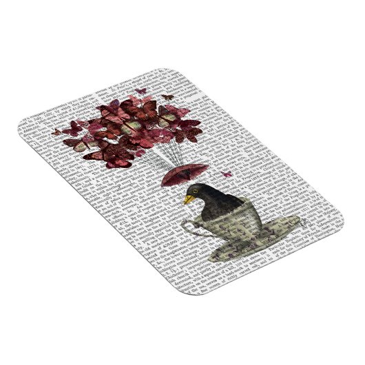 Blackbird in Teacup Magneet (Rechterzijde)