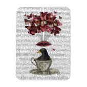 Blackbird in Teacup Magneet (Verticaal)