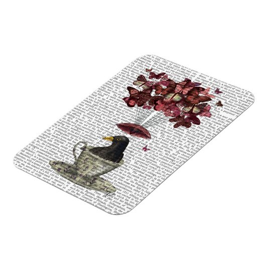 Blackbird in Teacup Magneet (Linkerzijde)