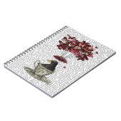 Blackbird in Teacup Notitieboek (Linkerzijde)