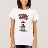 Blackbird in Teacup T-shirt (Voorkant)