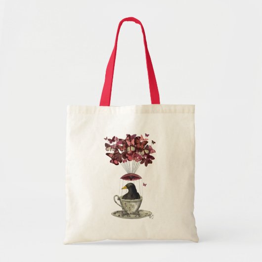 Blackbird in Teacup Tote Bag (Voorkant)